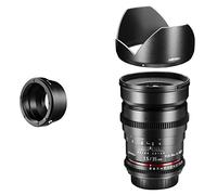 Walimex Pro - Obiettivo per fotocamera e videocamera 35mm f/1,5, filettatura filtro 77mm, per Nikon 1 obiettivo a baionetta