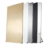 Walimex Pannello riflettente 5-in-1 100×200 cm nero/argento/bianco/oro/luce trasmessa con borsa