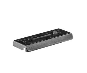 Walimex pro Piastra a sgancio rapido per treppiede video Advanced 173 SH - Sostituzione rapida piastra fotocamera in alluminio, gomma 100 x 40 x 10 mm, vite di collegamento per fotocamera da 1/4"