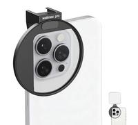 Walimex pro Portafiltro per smartphone, supporta filtri fotografici diffusione ND polarizzatore da 67 mm, attacco cold shoe per LED e microfono, accessorio per fotografia con cellulare