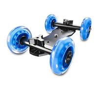 Walimex pro Pro Dolly Mini Quad DSLR-Kamerawagen 18631 Schwarz, Blau