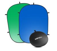 Walimex Sfondo da studio Pro Pieghevole 150 x 210 cm 20731 doppia faccia blu/verde