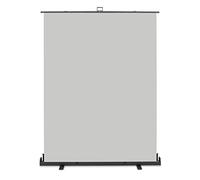 Walimex Pro Roll-Up Panel 165x220 cm Photo Background Grey I portatile, free-standing foto tela per ritratti, studio fotografico e streaming I effetto Chromakey I scatola di metallo per la stabilità
