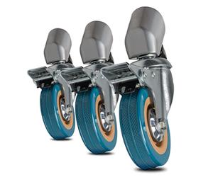 Walimex pro Rotelle per treppiede Pro 7525 Set di 3 rotelle da 75 mm