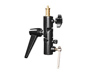 Walimex Pro Schirmhalter neigbar mit Spigotaufnahme schwarz