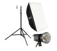 Walimex pro Set per studio fotografico Luce LED 35W Softbox da 90x60 cm Stativo