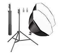 Walimex pro set Softbox ottagonale 55 cm con LED 35 W stativo per luci FT-8051