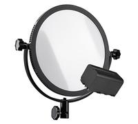 walimex pro, Soft LED 300 Round Bi Color, luce professionale per fotocamera e telecamera, con struttura rotonda, a due colori, di colore nero