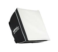 Walimex pro Softbox 40 x 40 cm, girevole a 360°, con diffusore anteriore e intermedio, borsa per il trasporto, adattatore Bowens, ideale per fotografia di prodotti e persone