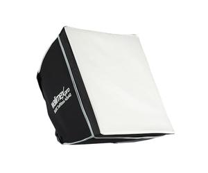 Walimex pro Softbox 40x40cm, ruotabile a 360°, incluso diffusore frontale e intermedio, borsa per il trasporto, adattatore Bowens, ideale per la fotografia di prodotti e persone
