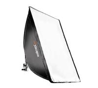 Walimex pro Softbox Octagon 40 x 60 cm con LED Daylight da 35 W, luce diurna, 5000 K, forte 4.250 lumen, CRI 90+, inclinabile di circa 135°, con diffusore e custodia, ideale per foto e video