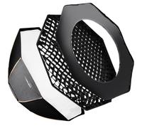 Walimex pro - Softbox PLUS ottagonale Auro/Bowens da Ø170 con righe arancioni