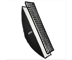 Walimex pro Softbox Strip light Essential 40 x 180 cm, modellatore di luce girevole a 360° in riglia, adattatore Bowens e borsa per il trasporto, per la fotografia di prodotti e persone