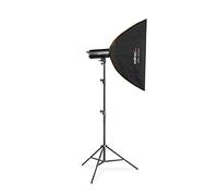 Walimex Pro Stager 400 HSS Set Single - potente flash da studio con ricevitore da 2,4 GHz, modalità HSS, 400 Ws, breve tempo di spegnimento, luce di modellazione a LED, per fotografi professionisti