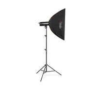 Walimex Pro Stager 400 HSS Set Single - potente flash da studio con ricevitore da 2,4 GHz, modalità HSS, 400 Ws, breve tempo di spegnimento, luce di modellazione a LED, per fotografi professionisti