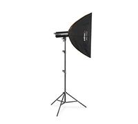 Walimex Pro Stager 600 HSS Set singolo, potente flash da studio con ricevitore da 2,4 GHz, modalità HSS, 600 W, tempo di combustione breve, luce di regolazione LED, per fotografi professionisti