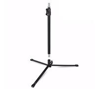 Walimex pro Stativo per luci a pavimento BL-K + colonna centrale estensibile 45-80 cm, cavalletto fotografico con spigot 5/8" e 1/4" 3/8", per foto e video