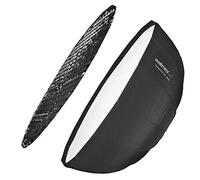 Walimex pro Studio Line Beauty Dish Softbox QA105 per Broncolor - Beauty Dish, 105 cm di diametro, 46 cm di profondità, pieghevole, con Grid, diffusore interno ed esterno, Speedring, Speedlite Studio
