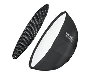 Walimex pro Studio Line Beauty Dish Softbox QA85 Beauty Dish, 85 cm, profondità 40 cm, pieghevole, con griglia e diffusore interno ed esterno, per flash Speedlite Studio 22455