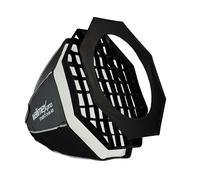 Walimex pro Studio - Softbox ottagonale, 60 cm, girevole a 360°, montaggio semplice, con griglia, maschera, adattatore Bowens e borsa per il trasporto, ideale per ritratti e scatti di bellezza