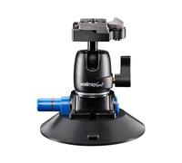 Walimex pro Supporto a ventosa per fotocamera con testa a sfera e piastra a sgancio rapido - per reflex DSLR, Action Cam, per riprese in auto