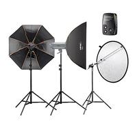 Walimex Pro VC Excellence Advance accessorio per flash di studio/Soft Box/Ombrello riflettente/Flash Trigger/lampada treppiede/supporto per riflettore