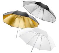 Walimex Set di ombrelli a luce riflessa/trasmessa, 3 pezzi, 84 cm