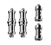 Walimex Set Spigot 2+2 Adattatori per filettatura 3/8“ 1/4” per collegamento accessori foto e video, allestimenti luci servizi fotografici