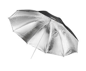 Walimex zweilagig Reflexschirm 150 cm schwarz/silber