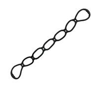 Walk at Home Fasce di resistenza regolabili con 7 anelli, per allenamento a casa, camminata, allenamento, programma fitness, fasce elastiche per recupero, nere