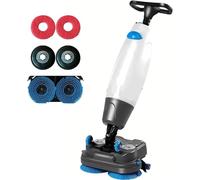 Walk Behind Floor Scrubber Dryer, percorso scrub da 43,2 cm, potenza spazzola e doppi serbatoi da 4,5 L+7,5 l, copertura 13000 mq/h, per pavimenti in legno, piastrelle, terrazzo, marmo, pavimenti in