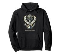Walk By Faith Christian Anchor Cross Hope Design Felpa con Cappuccio