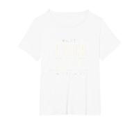Walk By Faith Not By Sight Inspirational Christian Citazione Maglietta, Donna Plus-Size, Bianco, 1X