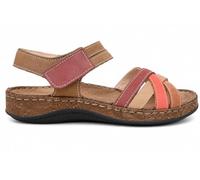 Walk & Fly Mediterraneo 43170 - Sandali biologici in pelle da donna, Nero , 39 EU
