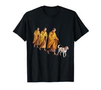 Walk for Peace Monks with Aloka Dog Design Maglietta