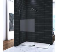 Walk in Fascia Smerigliata Vetro 8mm Anti Frantumi Anticalcare varie Barre