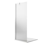 WALK IN PARETE DOCCIA FISSA CRISTALLO VETRO ANTICALCARE TRASPARENTE 6MM H190