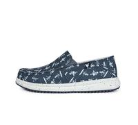 WALK IN PITAS | Bones | Mocassini Uomo per L'Estate | Scarpe da Barca Estive | Sportive | Sneakers | Scarpe da Walkinpitas | Marino Bianco 42
