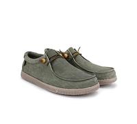 WALK IN PITAS | WP150 WALLABI Washed | Mocassini Uomo per L'Estate | Scarpe da Barca Estive | Sportive Uomo | Sneakers | Scarpe da Pitas | Kaki 42