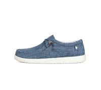 WALK IN PITAS | WP150 WALLABI Washed | Mocassini Uomo per L'Estate | Scarpe da Barca Estive | Sportive Uomo | Sneakers | Scarpe da Pitas | Blu 41