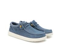 WALK IN PITAS | WP150 WALLABI Washed | Mocassini Uomo per L'Estate | Scarpe da Barca Estive | Sportive Uomo | Sneakers | Scarpe da Pitas | Blu 40