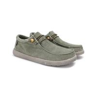 WALK IN PITAS | WP150 WALLABI Washed | Mocassini Uomo per L'Estate | Scarpe da Barca Estive | Sportive Uomo | Sneakers | Scarpe da Pitas | Kaki 42