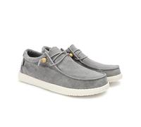 WALK IN PITAS | WP150 WALLABI Washed | Mocassini Uomo per L'Estate | Scarpe da Barca Estive | Sportive Uomo | Sneakers | Scarpe da Pitas | Grigio 42