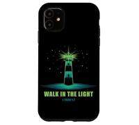 Walk in The Light - 1 John 1:7 Christian Faith Bible Verse Custodia per iPhone 11