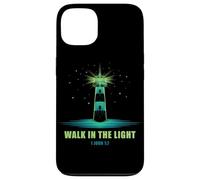 Walk in The Light - 1 John 1:7 Christian Faith Bible Verse Custodia per iPhone 13
