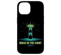 Walk in The Light - 1 John 1:7 Christian Faith Bible Verse Custodia per iPhone 14