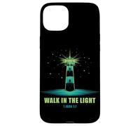 Walk in The Light - 1 John 1:7 Christian Faith Bible Verse Custodia per iPhone 15 Plus