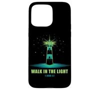 Walk in The Light - 1 John 1:7 Christian Faith Bible Verse Custodia per iPhone 15 Pro Max