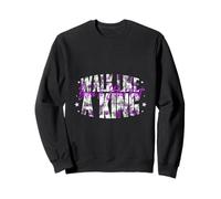 Walk Like a King - Urban Streetwear Statement Felpa