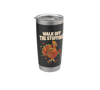Walk Off The Stuffing Divertente Ringraziamento Escursionismo Retro Autunno Bicchiere termico in acciaio inox doppia parete